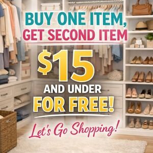 Buy One Get One Free Closet Organization Sale Sign